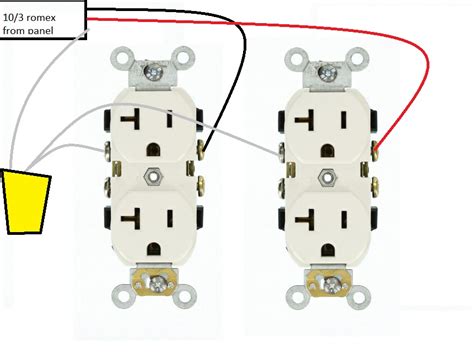 wiring a quad receptacle outlet